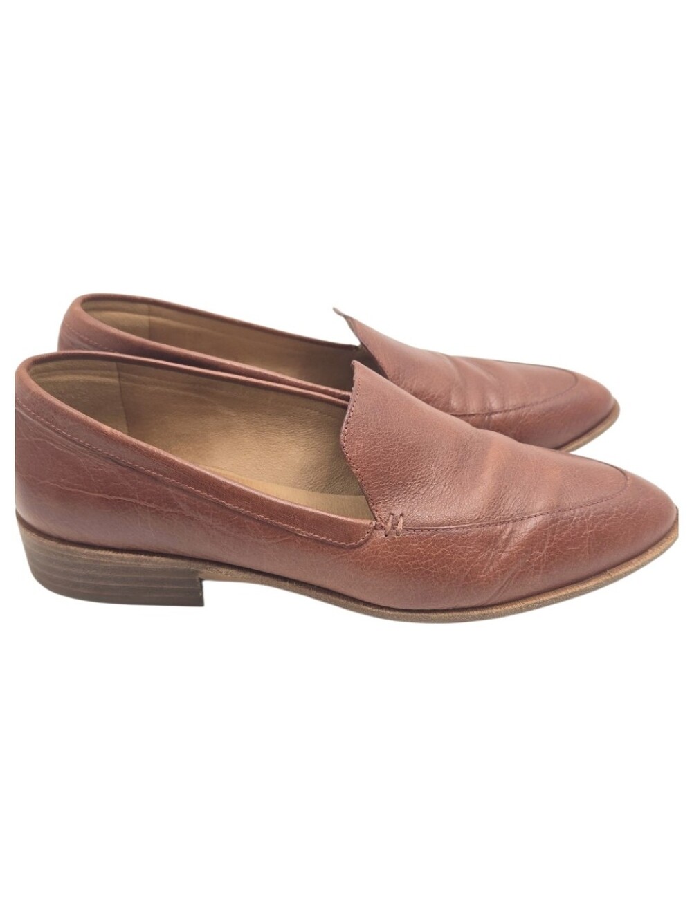 Madewell The Francis Loafers Burnished Mahogany Brown Leather Slip-On - Picture 2 of 12